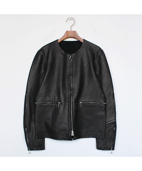 SASQUATCHfabrix.（サスクワァッチファブリックス）の「Noneck Riders JKT（ジャケット/アウター・Black・M）」の2枚目の写真