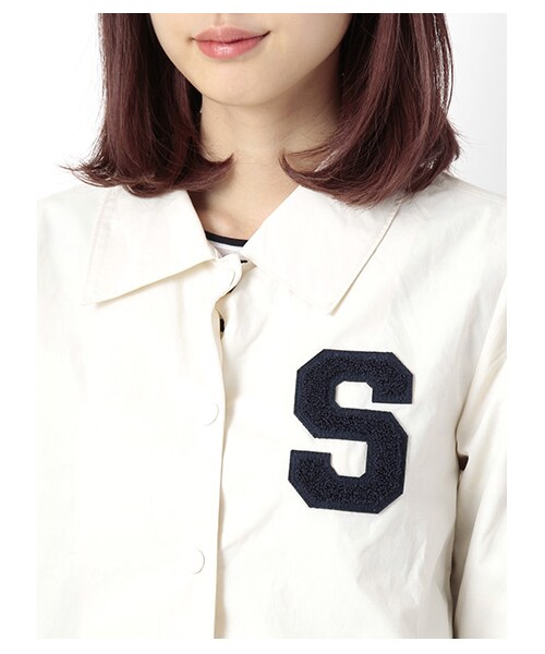 E hyphen world gallery(イーハイフンワールドギャラリー)の「Sワッペンコーチジャケット(ジャケット/アウター・レディース・レッド/グリーン/ネイビー・F)」の8枚目の写真