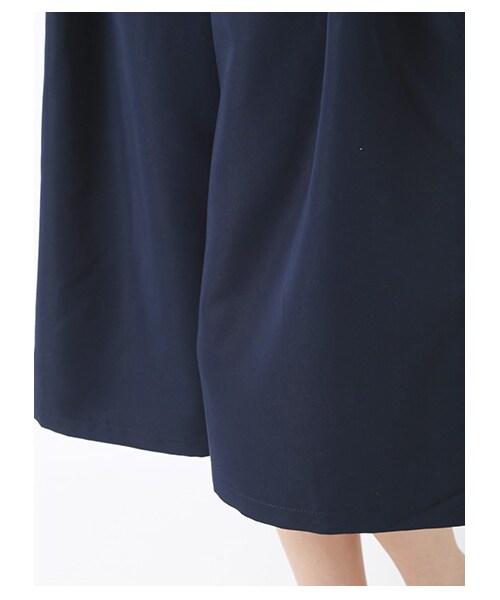 E hyphen world gallery(イーハイフンワールドギャラリー)の「タックミモレ丈パンツ(パンツ・レディース・ピンク/ベージュ/ネイビー・F)」の9枚目の写真