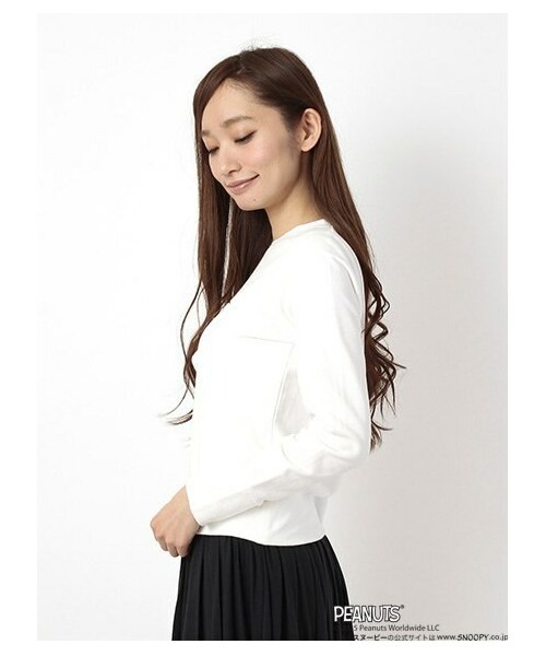 E hyphen world gallery（イーハイフンワールドギャラリー）の「ウッドストックトレーナー（トップス・レディース・オフホワイト・F）」の2枚目の写真