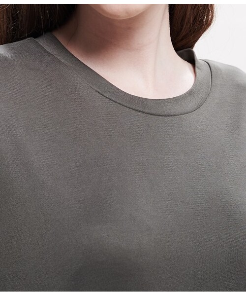 VIS（ビス）の「とろみシンプルカットワンピース（ワンピース/ドレス・レディース・スミクロ/キャメル/カーキ・M）」の7枚目の写真