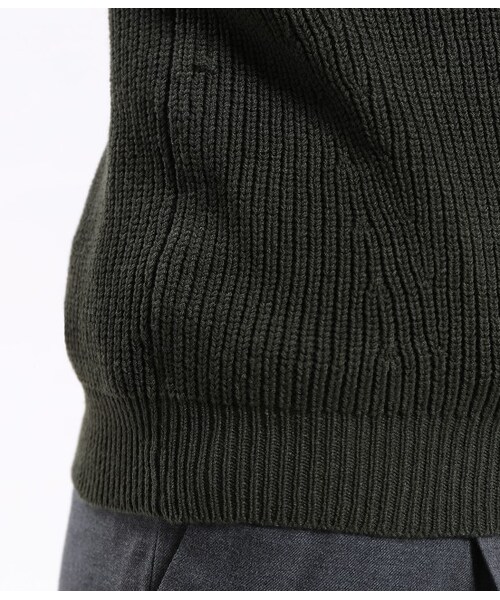 ROPE' PICNIC（ロペピクニック）の「片畦ニットベスト（トップス・レディース・ブラック/キナリ/キャメル/カーキ・38）」の10枚目の写真