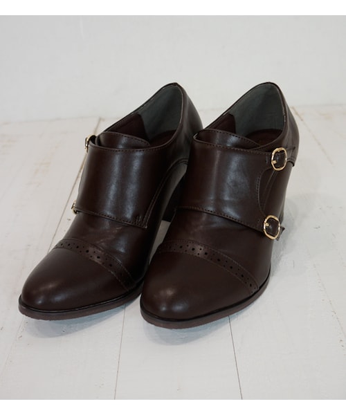 laboratory work（ラボラトリーワーク）の「【laboratory work】ダブルモンクシューズ（シューズ・レディース・ブラック/ブラック系/ダークブラウン・M/L）」の5枚目の写真