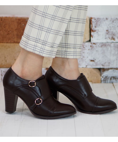 laboratory work（ラボラトリーワーク）の「【laboratory work】ダブルモンクシューズ（シューズ・レディース・ブラック/ブラック系/ダークブラウン・M/L）」の3枚目の写真