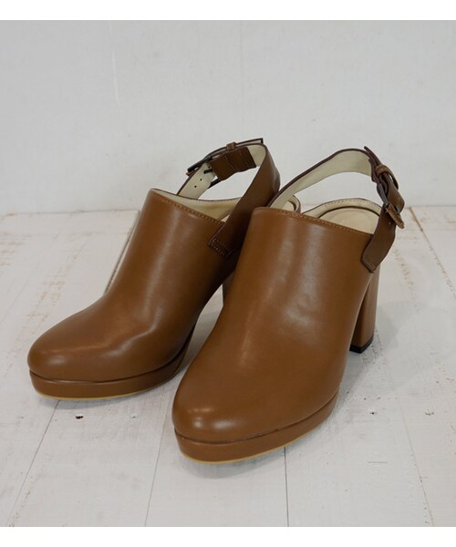 laboratory work（ラボラトリーワーク）の「【laboratory work】バックベルトサボ（シューズ・レディース・ブラック/キャメル/カーキ・M/L）」の5枚目の写真