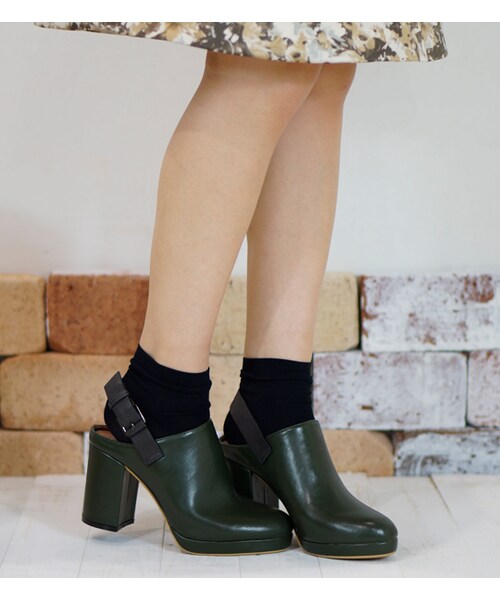 laboratory work（ラボラトリーワーク）の「【laboratory work】バックベルトサボ（シューズ・レディース・ブラック/キャメル/カーキ・M/L）」の3枚目の写真