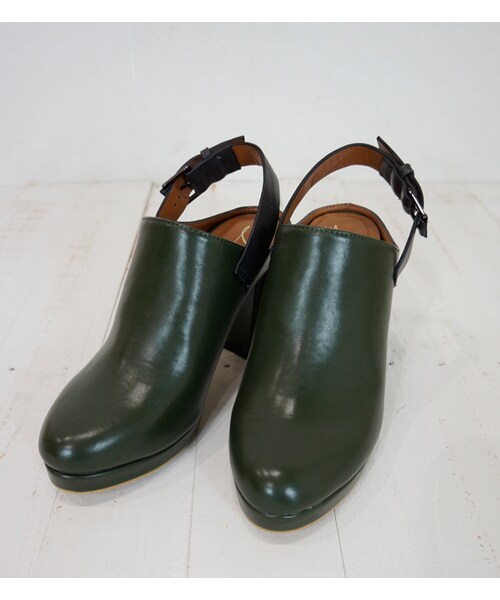 laboratory work（ラボラトリーワーク）の「【laboratory work】バックベルトサボ（シューズ・レディース・ブラック/キャメル/カーキ・M/L）」の4枚目の写真