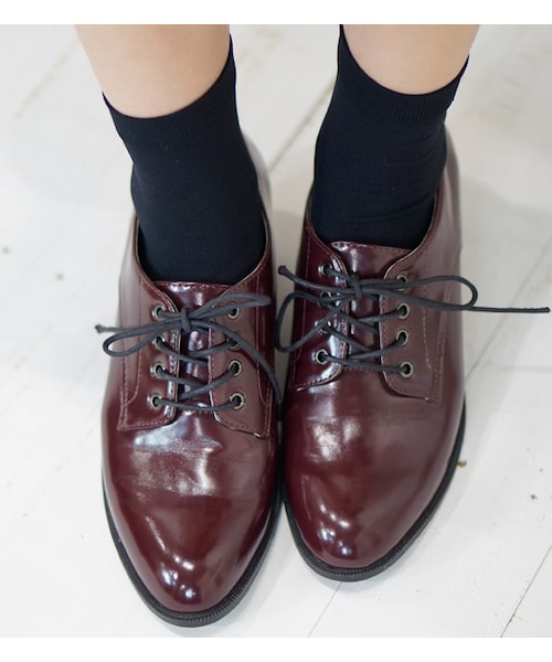 laboratory work（ラボラトリーワーク）の「【laboratory work】オックスフォード（シューズ・レディース・ブラック/ボルドー/ネイビー・M/L）」の2枚目の写真