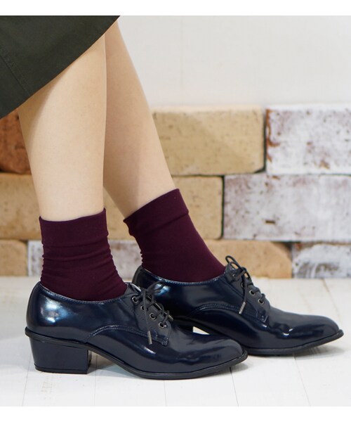 laboratory work（ラボラトリーワーク）の「【laboratory work】オックスフォード（シューズ・レディース・ブラック/ボルドー/ネイビー・M/L）」の4枚目の写真
