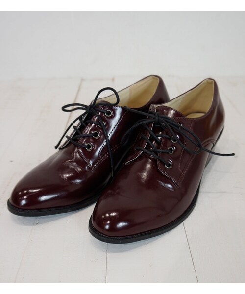 laboratory work（ラボラトリーワーク）の「【laboratory work】オックスフォード（シューズ・レディース・ブラック/ボルドー/ネイビー・M/L）」の8枚目の写真