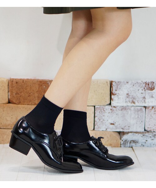 laboratory work（ラボラトリーワーク）の「【laboratory work】オックスフォード（シューズ・レディース・ブラック/ボルドー/ネイビー・M/L）」の5枚目の写真