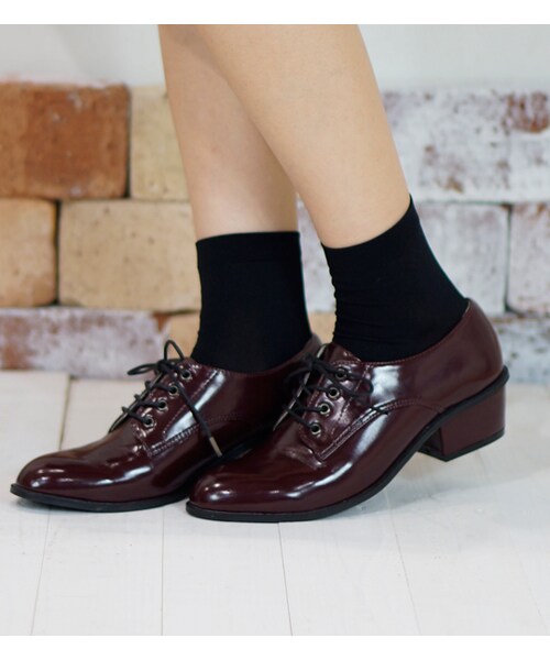 laboratory work（ラボラトリーワーク）の「【laboratory work】オックスフォード（シューズ・レディース・ブラック/ボルドー/ネイビー・M/L）」の6枚目の写真