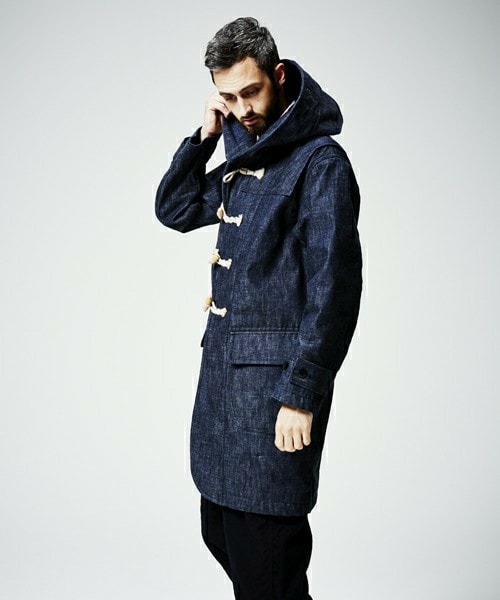 EVISU デニム ダッフルコート 超美品 珍品 KOBE LETTUCE（神戸レタス） ダッフルコート コート 「 M L