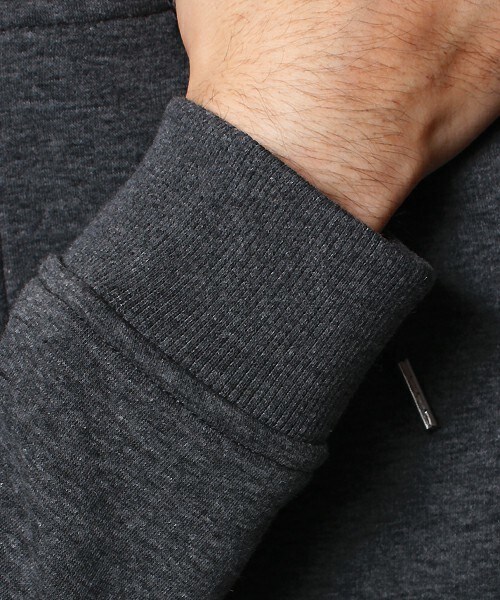 UNION STATION（ユニオンステーション）の「smart【スマート】　12月号　P88　成宮 寛貴さん着用商品　ミニ裏毛仕様　シンプルZIPラグランパーカー（パーカー・メンズ・ホワイト/チャコールグレー/ネイビー/ワイン/ブラック・MEDIUM/LARGE/LL）」の15枚目の写真