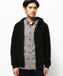 UNION STATION | smart【スマート】 12月号 P88 成宮 寛貴さん着用商品 ミニ裏毛仕様 シンプルZIPラグランパーカー(パーカー)