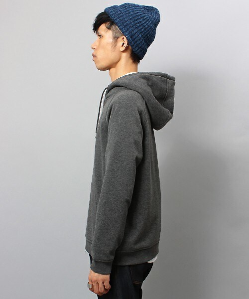 UNION STATION（ユニオンステーション）の「smart【スマート】　12月号　P88　成宮 寛貴さん着用商品　ミニ裏毛仕様　シンプルZIPラグランパーカー（パーカー・メンズ・ホワイト/チャコールグレー/ネイビー/ワイン/ブラック・MEDIUM/LARGE/LL）」の16枚目の写真