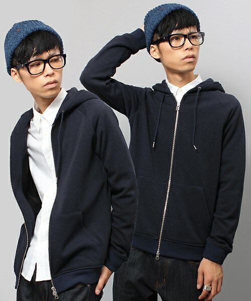 UNION STATION（ユニオンステーション）の「smart【スマート】　12月号　P88　成宮 寛貴さん着用商品　ミニ裏毛仕様　シンプルZIPラグランパーカー（パーカー・メンズ・ホワイト/チャコールグレー/ネイビー/ワイン/ブラック・MEDIUM/LARGE/LL）」の4枚目の写真