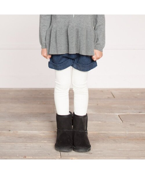 apres les cours(アプレレクール)の「レースリボンショートパンツ(パンツ・キッズ・ベージュ/ブルー/カーキ/ネイビーブルー・80/90/100/110/120/130/140)」の4枚目の写真
