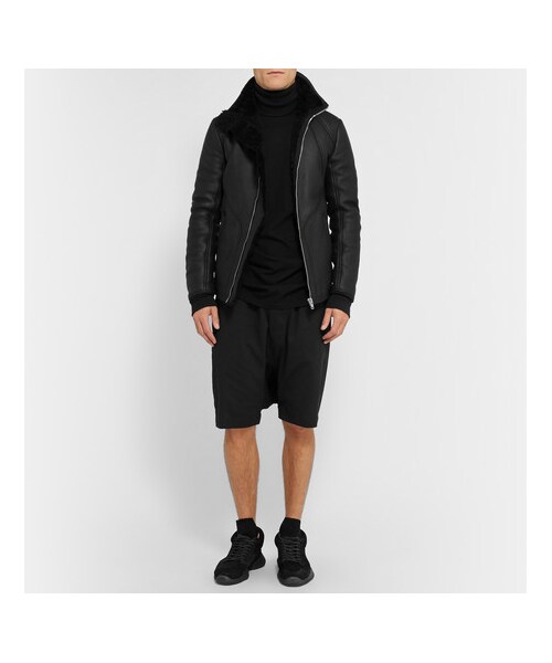 Rick Owens（リックオウエンス）の「+ adidas Suede Sneakers（シューズ・メンズ・Black・UK 5 (EU 39)/UK 6 (EU 40)/UK 7 (EU 41)/UK 7.5 (EU 41.5)/UK 8 (EU 42)/UK 8.5 (EU 42.5)/UK 9 (EU 43)/UK 9.5 (EU 43.5)/UK 10 (EU 44)/UK 10.5 (EU 44.5)/UK 11 (EU 45)/UK 12 (EU 46)）」の2枚目の写真