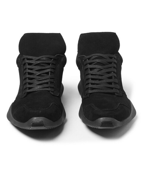 Rick Owens（リックオウエンス）の「+ adidas Suede Sneakers（シューズ・メンズ・Black・UK 5 (EU 39)/UK 6 (EU 40)/UK 7 (EU 41)/UK 7.5 (EU 41.5)/UK 8 (EU 42)/UK 8.5 (EU 42.5)/UK 9 (EU 43)/UK 9.5 (EU 43.5)/UK 10 (EU 44)/UK 10.5 (EU 44.5)/UK 11 (EU 45)/UK 12 (EU 46)）」の6枚目の写真