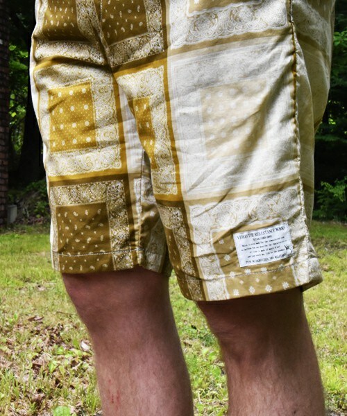 VIRGOwearworks（ヴァルゴウェアワークス）の「Intersection BB shorts ペイズリー柄 ショートパンツ（パンツ・メンズ・YELLOW・2/3/4）」の7枚目の写真