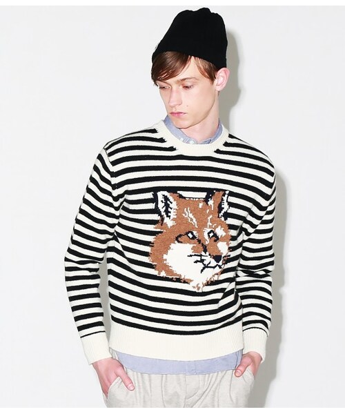 Maison Kitsune（メゾンキツネ）の「Fox Head St Sweater（トップス・メンズ・ブラック・XS/S/M/L）」の9枚目の写真