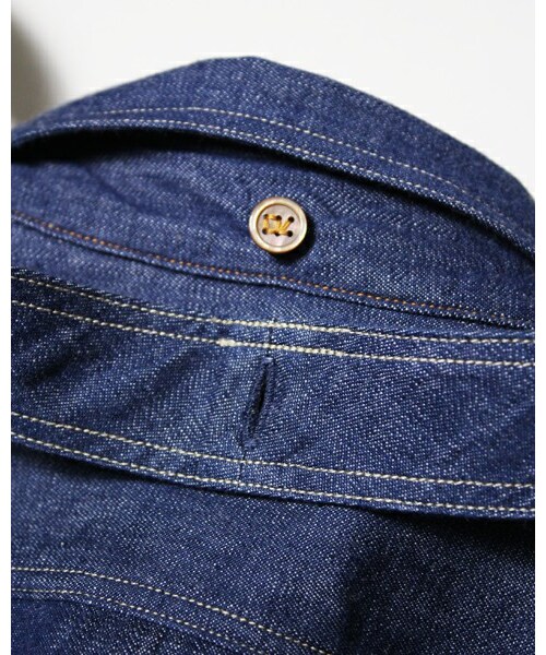 45R（フォーティファイブアール）の「モンプチデニムリボンシャツ