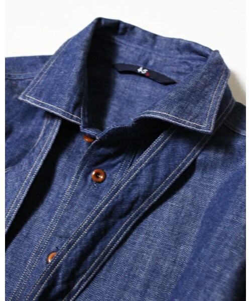 45R（フォーティファイブアール）の「モンプチデニムリボンシャツ