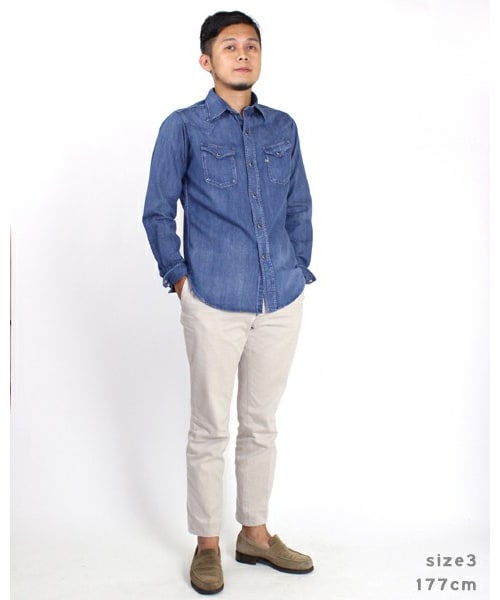 45R（フォーティファイブアール）の「モンプチデニムイースタンシャツ  