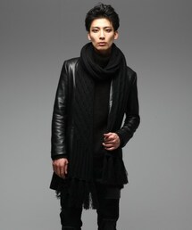 VANQUISH（ヴァンキッシュ）の「BLACKシープレザーロングチェスター