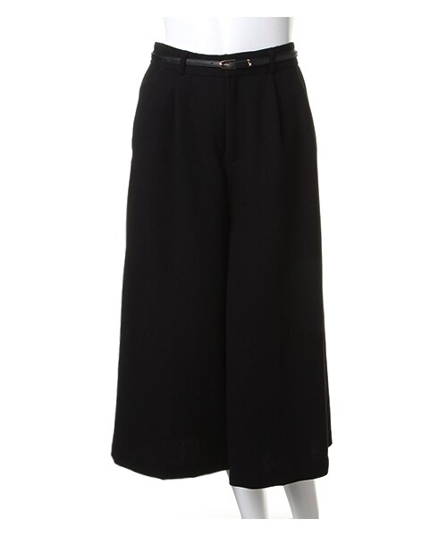 INGNI（イング）の「ベルト付JZガウチョ／パンツ（パンツ・レディース・ｸﾛ/ﾎﾞﾙﾄﾞｰ/ｶｰｷ/ｺﾝ/ｽﾄﾗｲﾌﾟ/ｷｬﾒﾙ・M）」の9枚目の写真