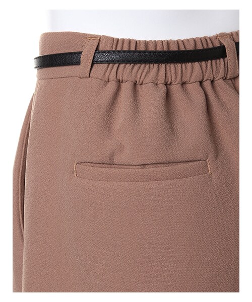 INGNI（イング）の「ベルト付JZガウチョ／パンツ（パンツ・レディース・ｸﾛ/ﾎﾞﾙﾄﾞｰ/ｶｰｷ/ｺﾝ/ｽﾄﾗｲﾌﾟ/ｷｬﾒﾙ・M）」の5枚目の写真