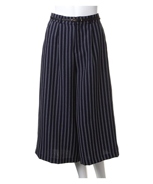 INGNI（イング）の「ベルト付JZガウチョ／パンツ（パンツ・レディース・ｸﾛ/ﾎﾞﾙﾄﾞｰ/ｶｰｷ/ｺﾝ/ｽﾄﾗｲﾌﾟ/ｷｬﾒﾙ・M）」の12枚目の写真