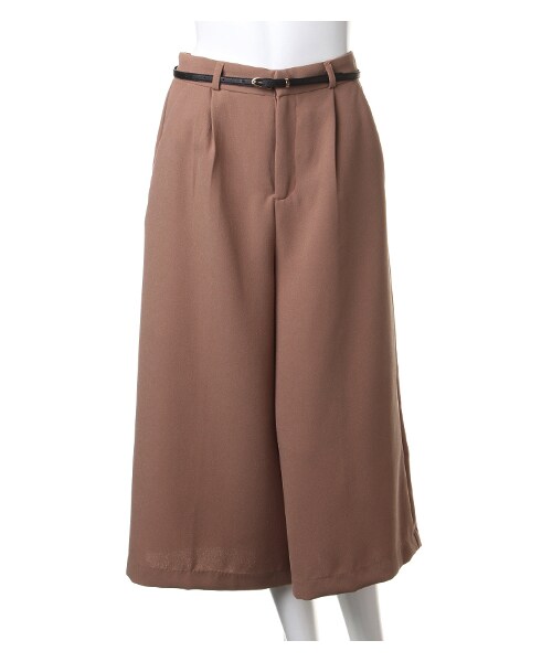 INGNI（イング）の「ベルト付JZガウチョ／パンツ（パンツ・レディース・ｸﾛ/ﾎﾞﾙﾄﾞｰ/ｶｰｷ/ｺﾝ/ｽﾄﾗｲﾌﾟ/ｷｬﾒﾙ・M）」の13枚目の写真