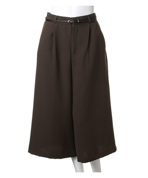 INGNI（イング）の「ベルト付JZガウチョ／パンツ（パンツ・レディース・ｸﾛ/ﾎﾞﾙﾄﾞｰ/ｶｰｷ/ｺﾝ/ｽﾄﾗｲﾌﾟ/ｷｬﾒﾙ・M）」の11枚目の写真