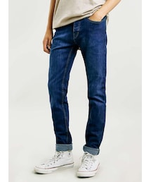 TOPMAN | Mid Bright Blue Stretch Skinny(デニムパンツ)