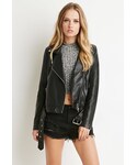Forever 21 | FOREVER 21 Faux Leather Moto Jacket(机车外套)