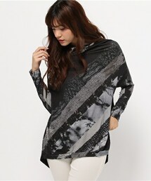 gomme | ネックドレープＴシャツ(Tシャツ/カットソー)