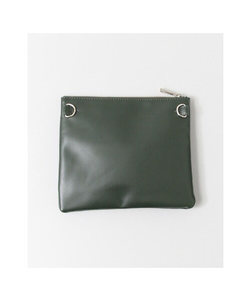 KBF（ケイビーエフ）の「スクエアーハンドバッグ（L）（バッグ・レディース・D/GREEN/L/BEIGE・L）」の15枚目の写真