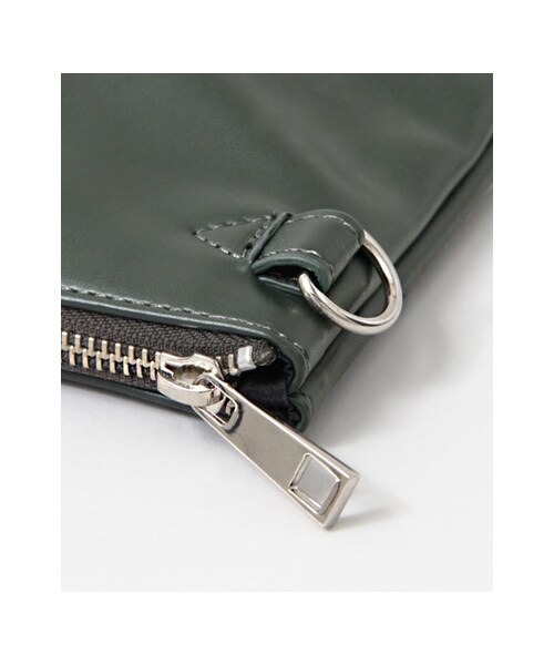 KBF（ケイビーエフ）の「スクエアーハンドバッグ（M）（バッグ・レディース・L/BEIGE/D/GREEN・M）」の17枚目の写真