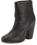 rag & bone | Rag & Bone Newbury Leather Ankle Boot, Black(靴子)