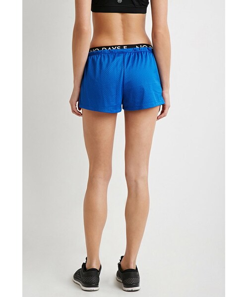 FOREVER 21（フォーエバー トゥエンティーワン）の「FOREVER 21 No Days Off Mesh Shorts（その他パンツ・レディース・Blue/White・X-Small/Small/Medium/Large）」の5枚目の写真