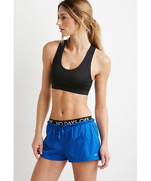 FOREVER 21（フォーエバー トゥエンティーワン）の「FOREVER 21 No Days Off Mesh Shorts（その他パンツ・レディース・Blue/White・X-Small/Small/Medium/Large）」の6枚目の写真