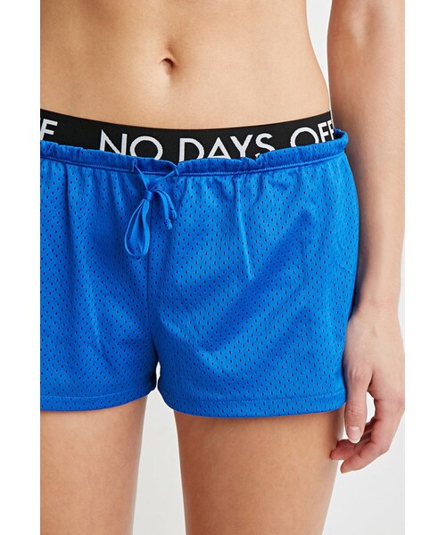 FOREVER 21（フォーエバー トゥエンティーワン）の「FOREVER 21 No Days Off Mesh Shorts（その他パンツ・レディース・Blue/White・X-Small/Small/Medium/Large）」の3枚目の写真
