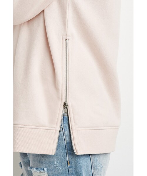 FOREVER 21(フォーエバー トゥエンティーワン)の「FOREVER 21 Side-Zip Sweatshirt(スウェット・レディース・Black/Pink・Small/Medium/Large)」の7枚目の写真