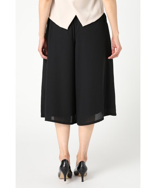 B.C STOCK（ベーセーストック）の「ジョーゼットガウチョパンツ（パンツ・レディース・ブラック/カーキ・フリー）」の5枚目の写真