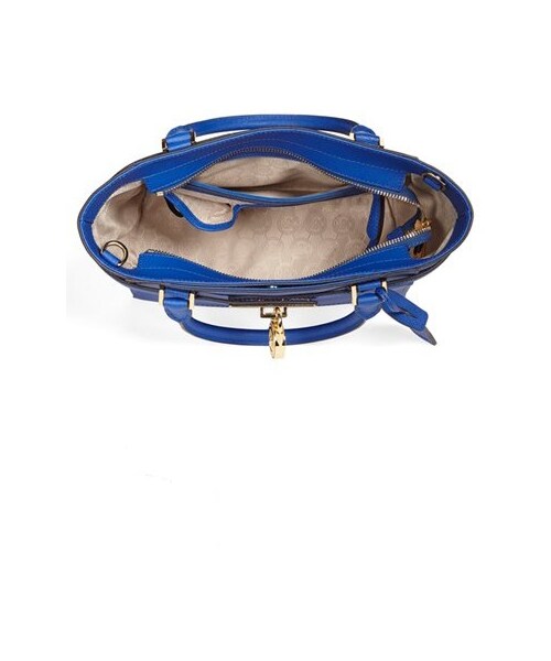 MICHAEL KORS（マイケルコース）の「MICHAEL Michael Kors 'Medium Hamilton' Saffiano Leather Tote（トートバッグ・レディース・Blue/Pink・One Size）」の5枚目の写真