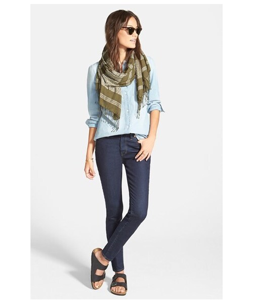 madewell（メイドウェル）の「Madewell 'Perfect' Chambray Shirt（シャツ/ブラウス・レディース・Blue・Large/Medium/Small/X-Large/X-Small/XX-Small）」の4枚目の写真