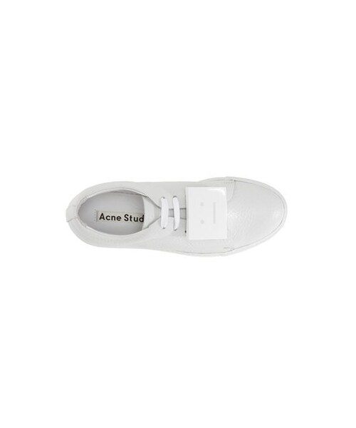 Acne Studios（アクネストゥディオズ）の「Acne Studios 'Adriana - Grain' Leather Sneaker (Women)（スニーカー・レディース・White・35 EU/36 EU/37 EU/38 EU/39 EU/40 EU）」の2枚目の写真