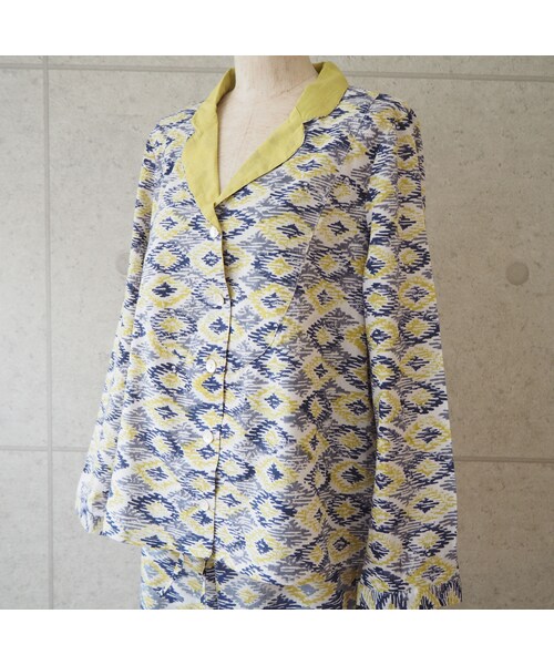 STORES.jp（ストアーズドットジェーピー）の「ikat柄コットンカディパジャマ（ルームウェア/パジャマ・レディース・その他）」の9枚目の写真